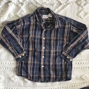 Covington Little Boys Plaid Long Sleeve Button Up Shirt m (5-6)